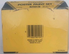 Vintage Crayola Poster Paint Set 6 Jars Binney & Smith USA Original Box