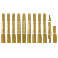 10 Pcs Art Marker Pen Double-Ended Colored Pen Dual Sketch Marker, Dark Yellow