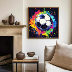 Paint by Numbers Kit for Kids with Frame, Soccer Paint by Numbers Ages 4-8-12, C
