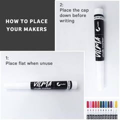White Liquid Chalk Markers 36 Pack Chalk Pens for Blackboard, Chalkboard, Win…