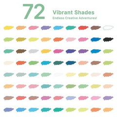 Tongfushop 72 Colors Acrylic Paint Markers, 1 Count (Pack of 72), 72 colors