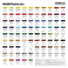 Azo Gold Fluid Acrylics – 1 fl. oz. Bottle – Professional Acrylic Paint
