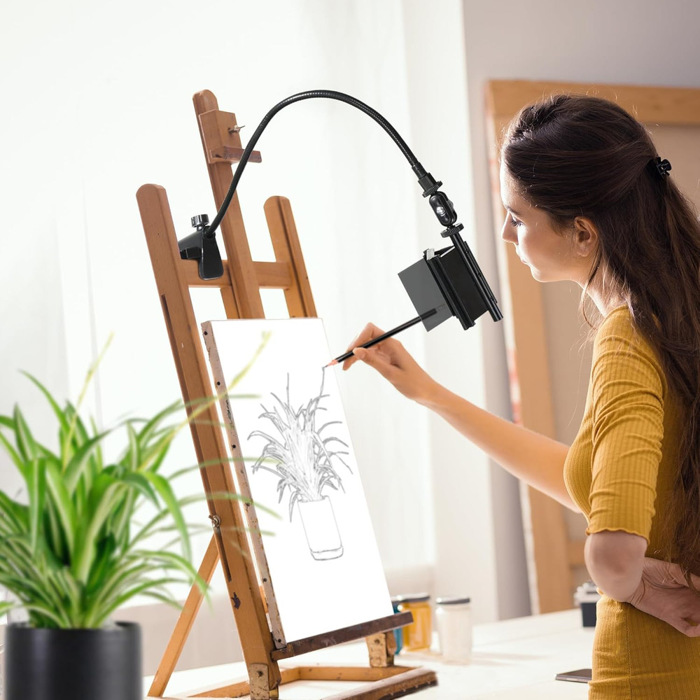 Camera Lucida Drawing Tool,Multi-Angle Fixture,Adjustable Pea Jig Projector Can