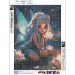 DPHERO DIY Fairy Diamond Painting Kits for Adults,5D Mittel, multi-coloured