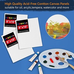 30 Pcs Art Painting Supplies Painting Kits- Acrylic Paint Canvas Easel Set