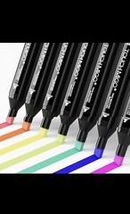 Bundle of 80 amazing painting marker pens, marker set pens with bag, dual tip