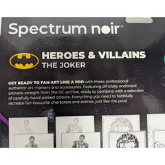 Spectrum Noir Batman Joker Art Kit – 24 Piece Set Includes Markers & Prints