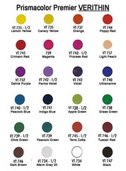 PRISMACOLOR Verithin Individual colors OPEN STOCK. Each additional ships free!