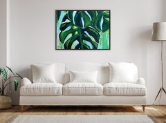 Kate And Laurel Sylvie Blank Framed Canvas Wall Art 28X38 Brown Modern Empty