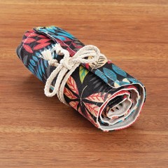 Colored Pencil Colorful Leaves Roll 48 Piece Set