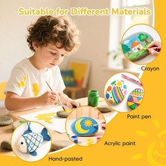 30 PCS Large 3.34.5 Inch Natural Flat Smooth River Rocks For Painting Bulk