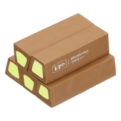 Pencil Erasers Rubber, 5 Pcs Art Eraser Scented, Dark Brown/Green