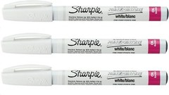 3-Pack White Tire Ink Permanent Marker Car Tread Lettering Paint Pen Waterproof