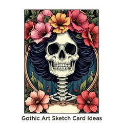 🕷️Gothic Sketch Cards – Blank Trading Cards 2.5x 3.5 – 32pt Thick – 5 Cards🕷️