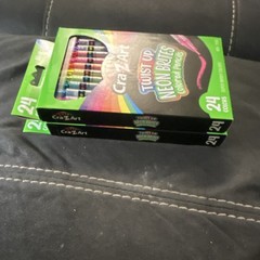 Cra-Z-Art Twist Up Neon Brites Colored Pencils Neon 24 Colors (2 Packs)