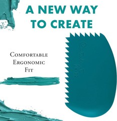 White Catalyst Wedge Tool – Ergonomic Paint Manipulation for Creative Artists