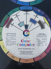 NOS Grumbacher Color Computer CAT NO. 420 – Vintage Color Wheel for Artists 1972
