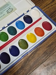 Binney & Smith 16 Peacock WATER COLORS No. 550 MADE IN U.S.A.