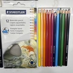 Lot of (3) Sets Watercolor & Colored Pencils – Staedtler & Kimberly – 12ct Each