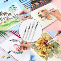NoxWisp 12 Pcs Refillable Watercolor Brush Pen Set, Leakproof Watercolor Brus…