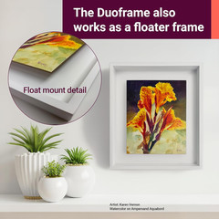 Duoframe 5×7 Solid Hardwood 2-in-1 Frame for Art, Photos & Wall Decor