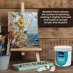 White Heavy Gesso Primer 28.2 oz Surface Prep Medium Acrylic Oil Paint