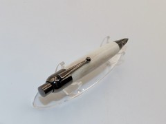 Chrome finish 5.6mm Sketch Pencil. Hand made with Genuine Deer Antler. #148