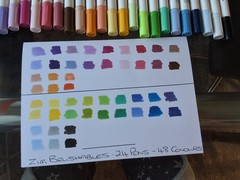 Kuretake Zig Memory System Brushable (24 set) Brush On Dual Tip Twin Marker Pens
