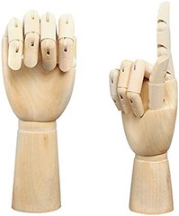 Wood Artist Drawing Manikin Articulated Mannequin with Wooden Flexible Fingers 1