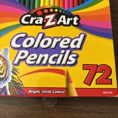 72 Cra-Z-Art Colored Pencils Bright Vivid &Classic Assorted Colors Crazy Art NEW