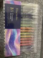 Professional Finenolo 18pcs Glitter gel ink pens Premium
