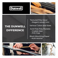 Dunwell Large Art Portfolio 12×18 Black – Portfolio Folder for Artwork
