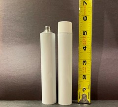 20pc- 45ml Empty Aluminum Paint Tubes Needle Cap Unsealed End w/ Adhesive Strip