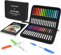 Permanent Markers, 30 Assorted Colors Ultra Fine Point Permanent Marker Packed i