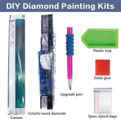 Forest 5D Diamond Art Kit For Adults Full Drill DIY Wall Art Decoration 14×14