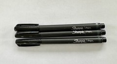 Sharpie 1976544 – Sharpie Pen Fine Stylo Point Black -3 count