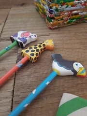 Farm Animal Pencils Kids Colourful Stationery Set School Writing Gift UK