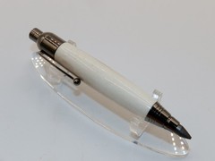 Chrome finish 5.6mm Sketch Pencil. Hand made with Genuine Deer Antler. #148