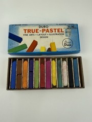 DURO True-Pastel Square Sticks Assorted Colors- Vintage True Pastel Used
