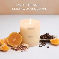 Orange, Cedarwood & Clove – Benevolence LA Scented 8 oz – single, Sand White