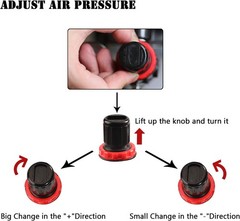 Airbrush Compressor Kit 3 Guns Gravity Siphon Feed Nail Cake