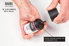 Professional Acrylic Gouache Paint 2-oz 59ml Bottle Fluorescent Violet Art