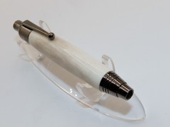 Chrome finish 5.6mm Sketch Pencil. Hand made with Genuine Deer Antler. #148