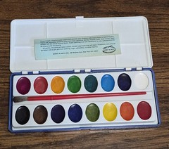 Binney & Smith 16 Peacock WATER COLORS No. 550 MADE IN U.S.A.