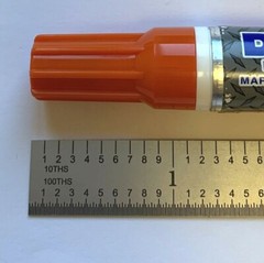 DYKEM MARKERS BRITE-MARK 2 PC INDUSTRIAL ALL PURPOSE ORANGE #84005