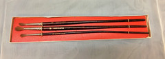 Vintage – Set of 3 ‘Conqueror’ Brand “Camel Hair” Marking Brushes – Size 4-8-12
