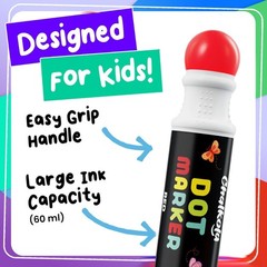 Chalkola 16 Washable Dot Markers for Toddlers | w/ 50 Page Coloring Activity …