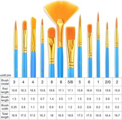 Multifunctional 240-Piece Brush Set – For Oil, Watercolor, and Acrylic Painting