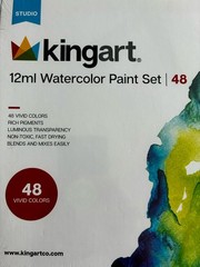 King Art Studio 12ml Water Color Paint Set | 48 New.