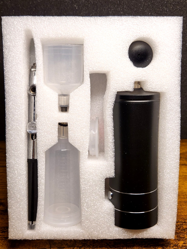 Portable Airbrush Compressor Kit Spray Gun Cordless Missing Charger Cable